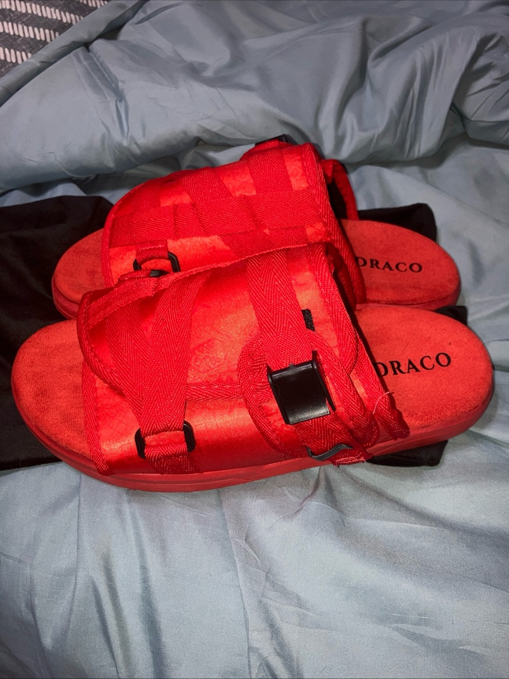 Draco Red Men’s Slide Sandals